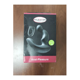 **АУТЛЕТ** Стимулятор простаты MALESATION Anal-Pleasure, силикон, черный, 3,2 см