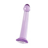 Нереалистичный фаллоимитатор TOYFA Basic Jelly Dildo S, TPE, фиолетовый, 15,5 см