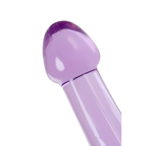 Нереалистичный фаллоимитатор TOYFA Basic Jelly Dildo S, TPE, фиолетовый, 15,5 см
