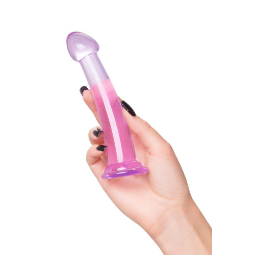 Нереалистичный фаллоимитатор TOYFA Basic Jelly Dildo S, TPE, фиолетовый, 15,5 см