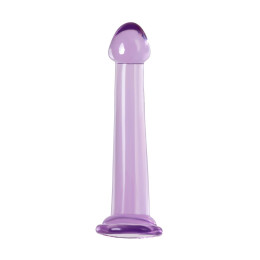 Нереалистичный фаллоимитатор TOYFA Basic Jelly Dildo S, TPE, фиолетовый, 15,5 см