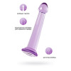 Нереалистичный фаллоимитатор TOYFA Basic Jelly Dildo S, TPE, фиолетовый, 15,5 см