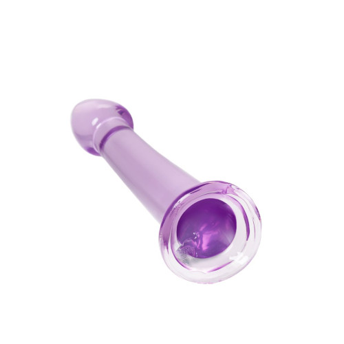 Нереалистичный фаллоимитатор TOYFA Basic Jelly Dildo S, TPE, фиолетовый, 15,5 см