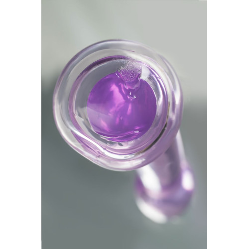 Нереалистичный фаллоимитатор TOYFA Basic Jelly Dildo S, TPE, фиолетовый, 15,5 см