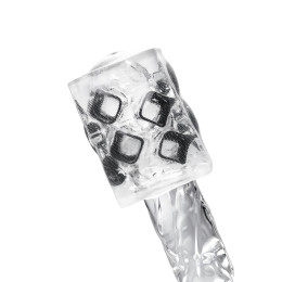 **АУТЛЕТ** Нереалистичный мастурбатор TENGA Crysta Block, TPE, прозрачный, 15,5 см