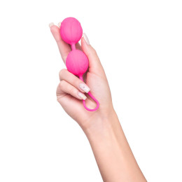 Вагинальные шарики Eromantica Blossom, силикон, розовый, Ø 3,5  см