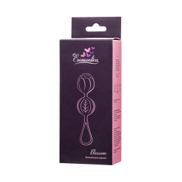 Вагинальные шарики Eromantica Blossom, силикон, розовый, Ø 3,5  см