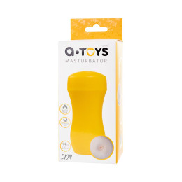 Мастурбатор A-Toys by TOYFA Dion, анус, TPE, желтый, 14 см
