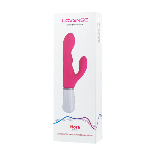 Вибратор LOVENSE Nora с клиторальным стимулятором, силикон, розовый, 24 см