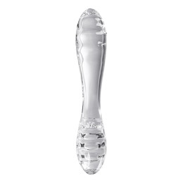 Двусторонний фаллоимитатор Satisfyer Dazzling Crystal 1, стекло, прозрачный, 18,5 см