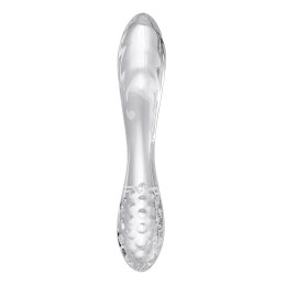 Двусторонний фаллоимитатор Satisfyer Dazzling Crystal 1, стекло, прозрачный, 18,5 см