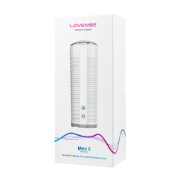 **АУТЛЕТ** Мастурбатор нереалистичный LOVENSE Max 2, TPE, белый, 24 см