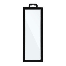 Рамка для выкладки прозрачная с черным кантом с еврослотом 23*9