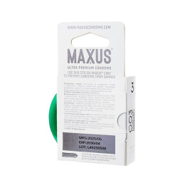 Презервативы Maxus 003, ультро-тонкие, латекс, железный кейс, 3 шт.