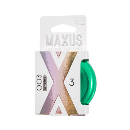 Презервативы Maxus 003, ультро-тонкие, латекс, железный кейс, 3 шт.