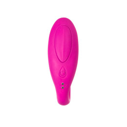Вибратор для пар A-Toys by TOYFA Dolphy, силикон, розовый, 9,6 см