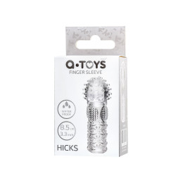 Насадка на палец A-Toys by TOYFA Hicks, TPE, прозрачный 8,5 см
