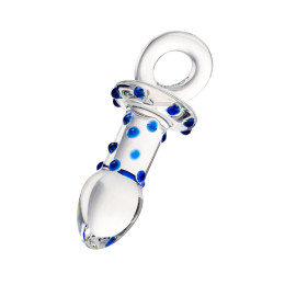 Анальная втулка Sexus Glass, стекло, прозрачная, 14 см, Ø 3,5 см