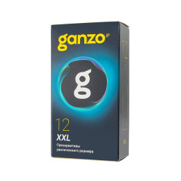 Презервативы  GANZO XXL увеличенные, латекс, 19 см, 5,5 см, 12 шт.