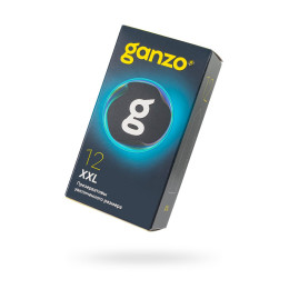 Презервативы  GANZO XXL увеличенные, латекс, 19 см, 5,5 см, 12 шт.
