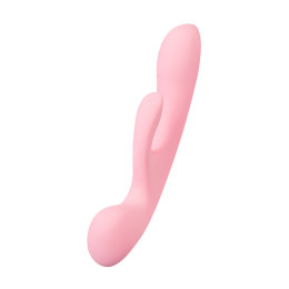 Нереалистичный вибратор Satisfyer Triple Oh, силикон, розовый, 24 см
