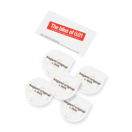 Презервативы Sagami, original 0.01, полиуретан, 17 см, 5,5 см, 20 шт.