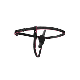 Страпон на креплении Black&Red by TOYFA, силикон, черный, 24 см