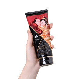 Массажный крем для тела Shunga «Игристое клубничное вино»Sparkling Strawberry Wine, съедобный, 200мл