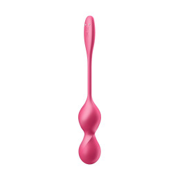 Вагинальные шарики с вибрацией Satisfyer Love Birds 2 Connect App, с пультом ДУ, красный, 22,2 см