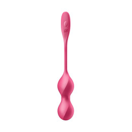 Вагинальные шарики с вибрацией Satisfyer Love Birds 2 Connect App, с пультом ДУ, красный, 22,2 см
