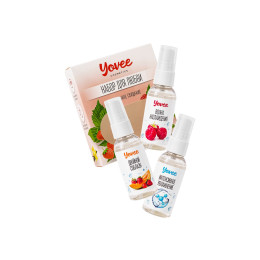 Набор гелей-смазок Yovee для любви (721002+721008+721052), вкус(малин+клубн/дыня)+увл(гиалур),3х50мл