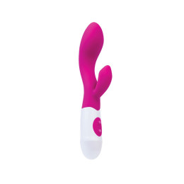 Вибратор с клиторальным стимулятором A-Toys by TOYFA Fela, силикон, розовый, 20,5 см