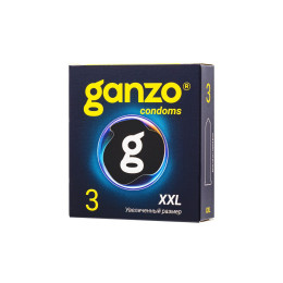 Презервативы  GANZO XXL увеличенные, латекс, 19 см, 5,5 см, 3 шт.