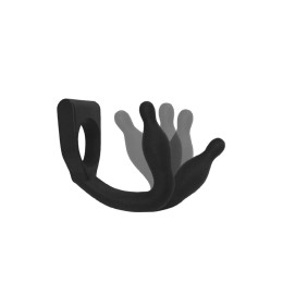 Анальная вибровтулка с эрекционным кольцом MALESATION Discovery, силикон, черный, 20,5 см