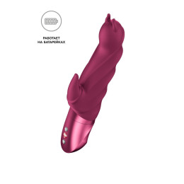 Вибратор Fun Factory DARLING DEVIL, силикон, бордовый, 20,5 см