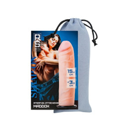 Насадка для страпона RealStick Strap-On Maddox, TPR, телесный, 15,4 см