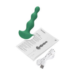 Анальная виброелочка Satisfyer Lolli Plug 2, силикон, зеленый, 11 см