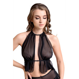 Бралетт с пояском Erolanta Clara, черный (42-46)