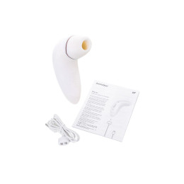 Стимулятор клитора Satisfyer Pro Plus Vibration, силикон+ABS пластик, белый, 19 см.