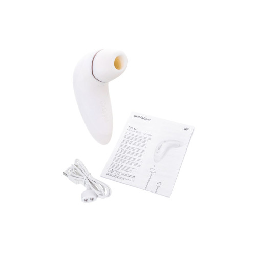 Стимулятор клитора Satisfyer Pro Plus Vibration, силикон+ABS пластик, белый, 19 см.