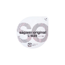 Презервативы Sagami, original 0.02, L-size, гладкие, 19 см, 5,8 см, 10 шт.