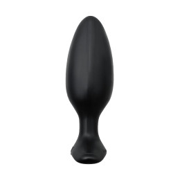 Анальная втулка LOVENSE Hush 2 (M), силикон, черная, 13,5 см, Ø 4,4 см