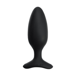 Анальная втулка LOVENSE Hush 2 (M), силикон, черная, 13,5 см, Ø 4,4 см