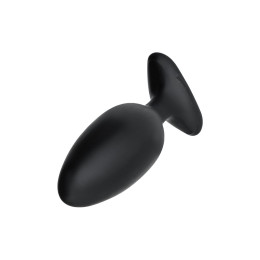 Анальная втулка LOVENSE Hush 2 (M), силикон, черная, 13,5 см, Ø 4,4 см