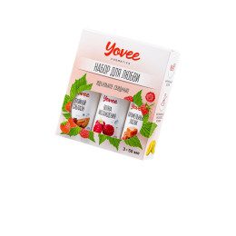 Набор гелей-смазок Yovee для любви (721002+721008+721014), вкус (малин+клубн/дыня+карамель), 3х50 мл
