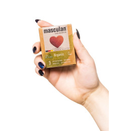Презервативы Masculan, ORGANIC № 3 утонченные, 18,5 см, 5.3 см, 3 шт.