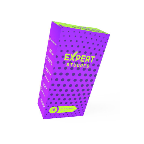 Презервативы EXPERT Studded, облегающие, точечные, 15 шт