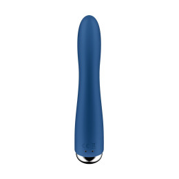 Вибратор для точки G  с ротацией Satisfyer Spinning Vibe 1, силикон, синий, 17,8 см
