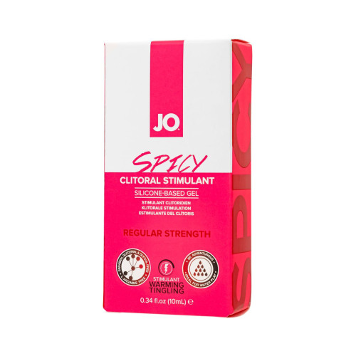 Возбуждающий гель для клитора JO SPICY, на силиконовой основе, 10 мл