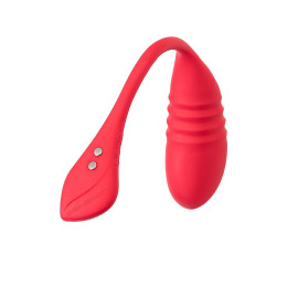 Фрикционное виброяйцо LOVENSE Vulse, силикон, красный, 20,3 см
